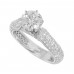 2.40 ct Gorgeous Ladies Round Cut Diamond Engagement Ring Pave Setting